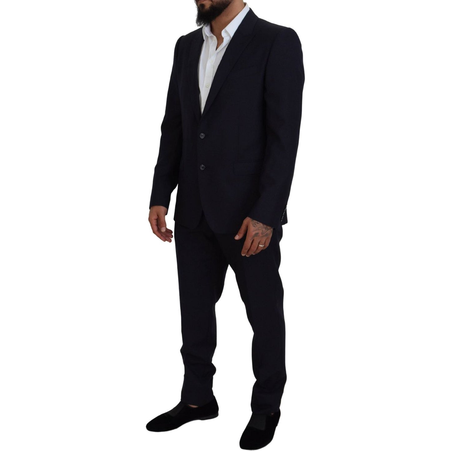 Dolce & Gabbana Blue Single Breasted 2 Piece MARTINI Suit KOS2160 - 54