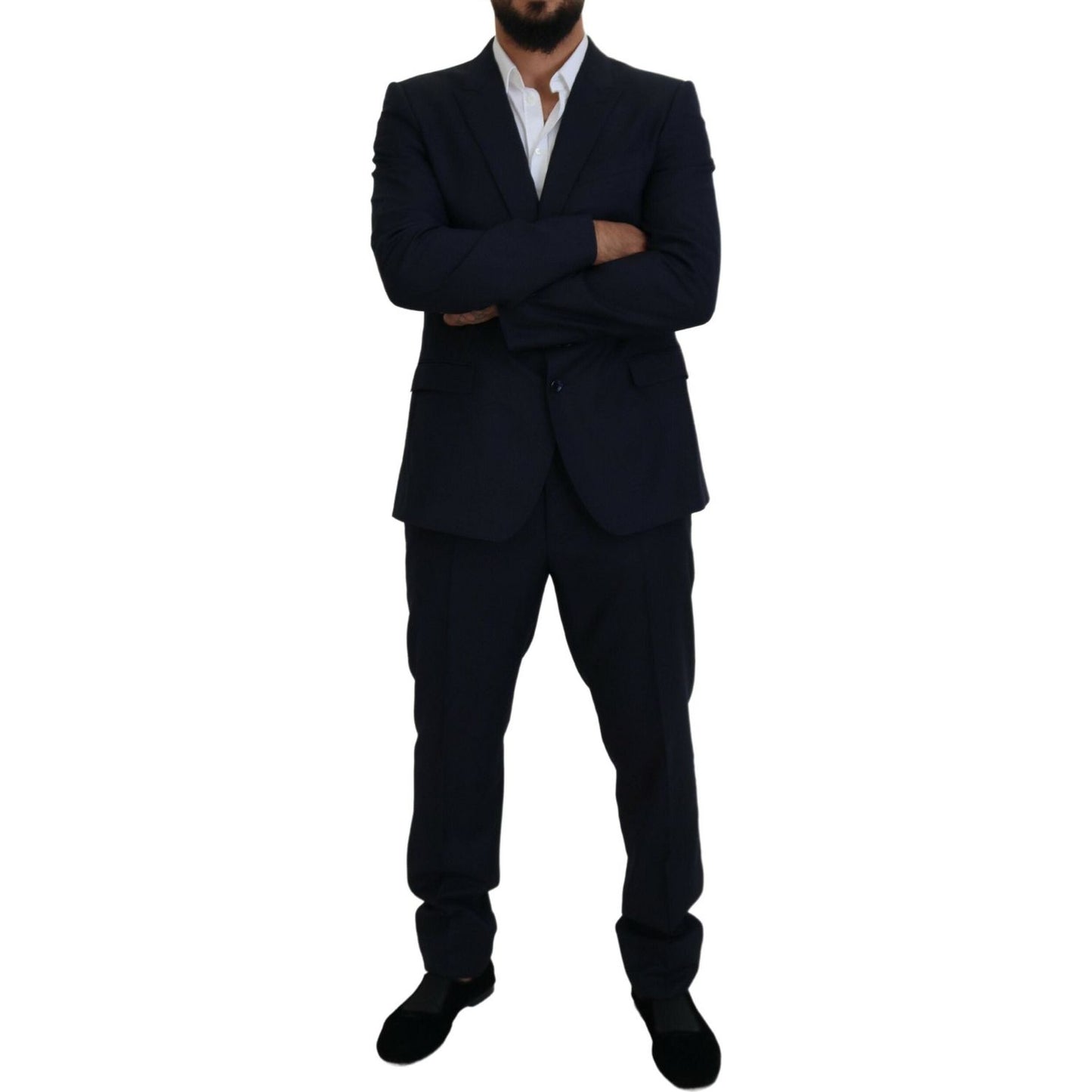Dolce & Gabbana Blue Single Breasted 2 Piece MARTINI Suit KOS2160 - 54