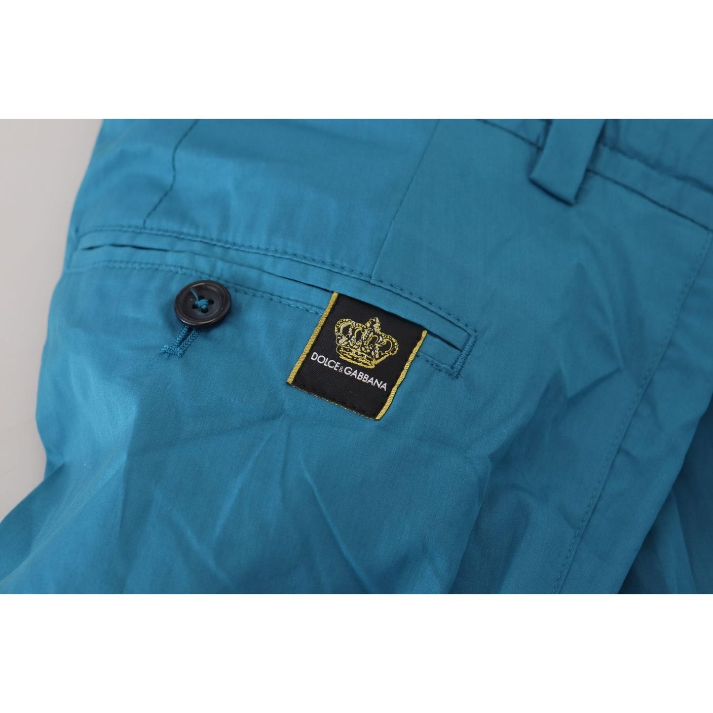 Dolce & Gabbana Blue Cotton Chinos Trousers Pants PAN74540- 44