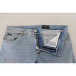 Dolce & Gabbana Blue Wash Slim Fit Cotton Denim Jeans PAN74541- 60