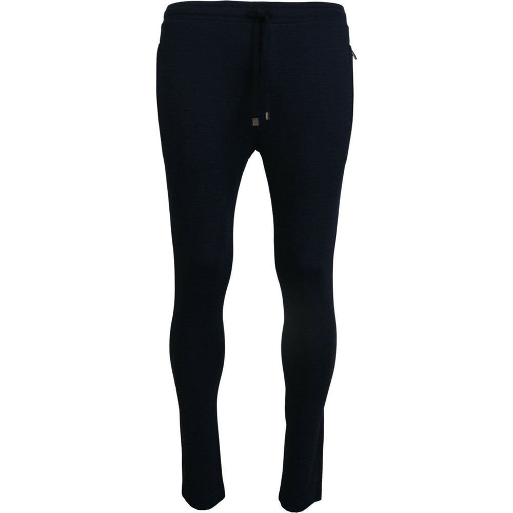 Dolce & Gabbana Blue Mens Sport Cotton Sweatpants Pants PAN74583-44