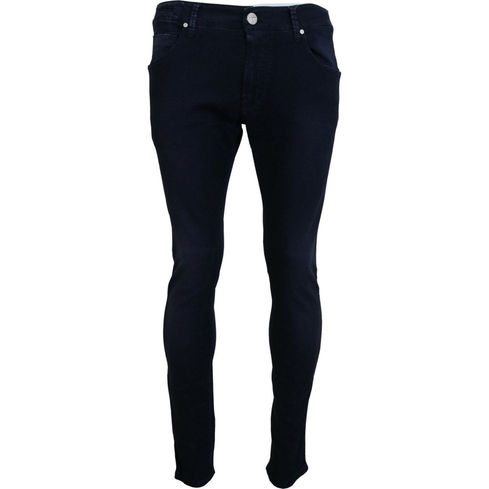 Acht Blue Cotton Tapered Slim Fit Men Casual Denim Jeans PAN74678-46