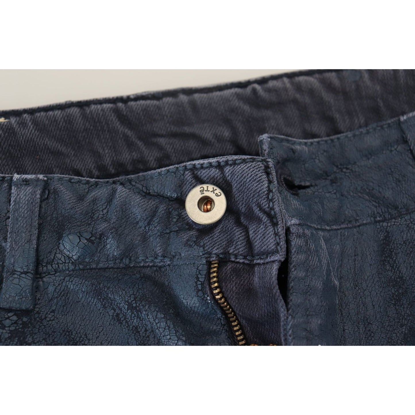 Exte Blue Cotton Tapered Slim Fit Men Casual Denim Jeans PAN74682-48