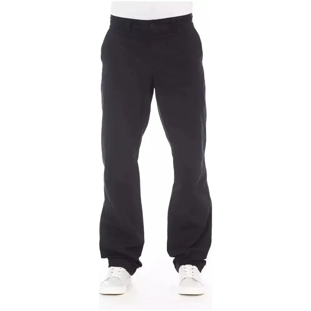 Alpha Studio Blue Cotton Men's Pant AL-23569-IT46 | S