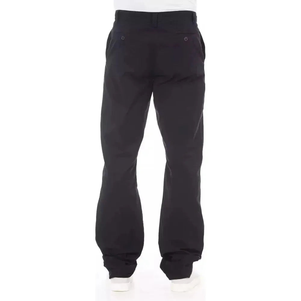 Alpha Studio Blue Cotton Men's Pant AL-23569-IT46 | S