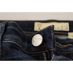 Acht Blue Washed Cotton Low Waist Skinny Denim Jeans PAN71232-26