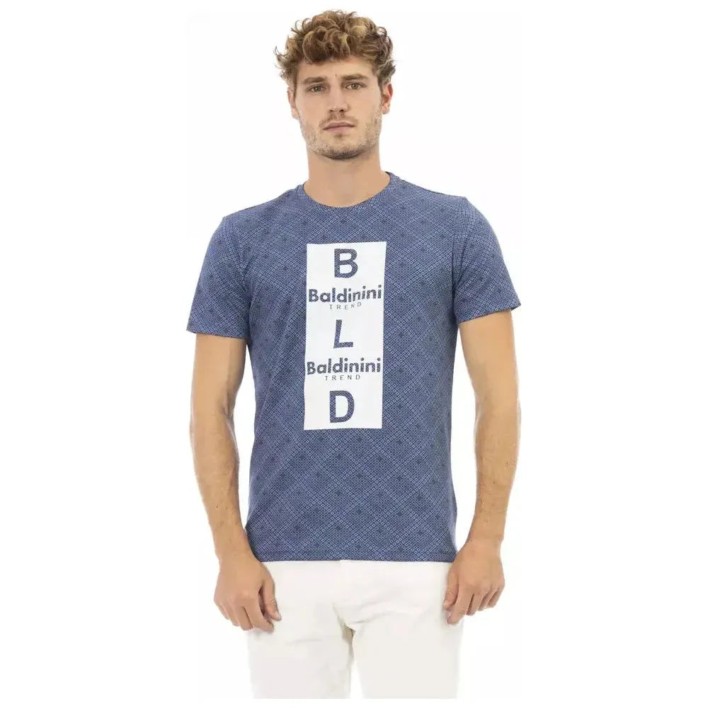 Baldinini Trend Blue Cotton Men T-Shirt BA-23704-S