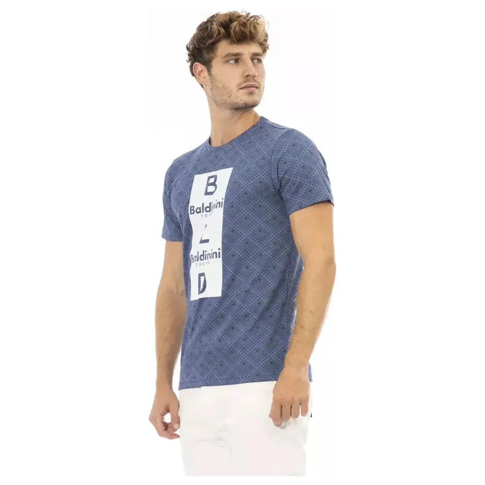 Baldinini Trend Blue Cotton Men T-Shirt BA-23704-S