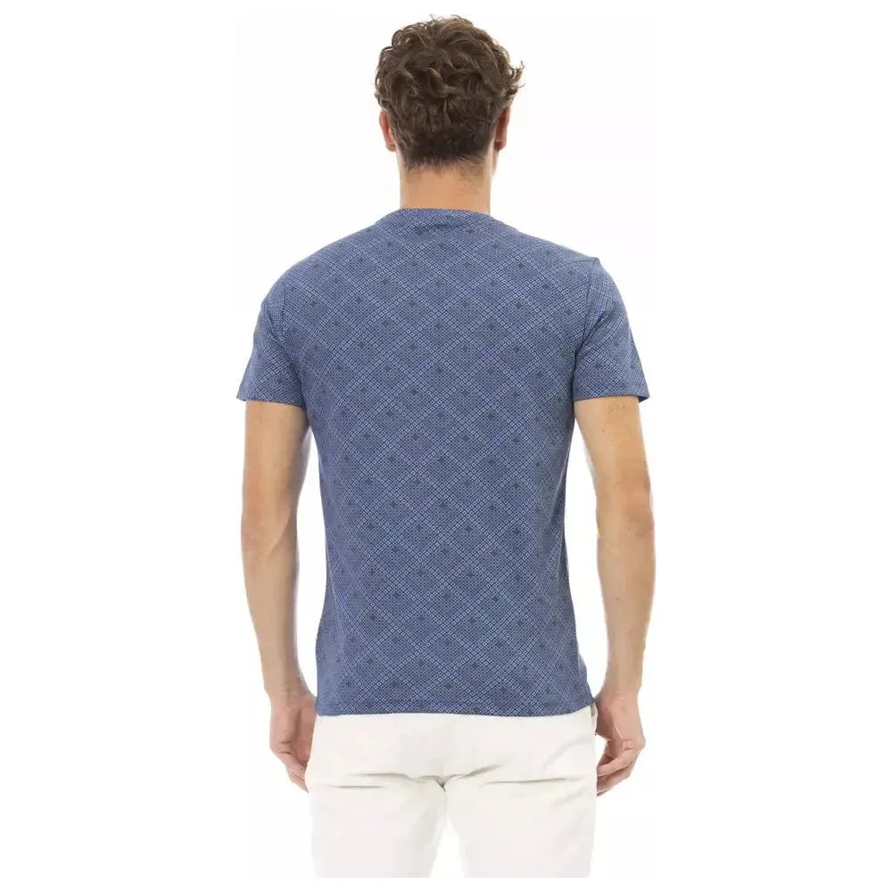 Baldinini Trend Blue Cotton Men T-Shirt BA-23704-S