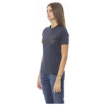 Baldinini Trend Blue Cotton Women T-Shirt BA-23911-XS