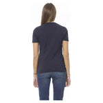 Baldinini Trend Blue Cotton Women T-Shirt BA-23905-S