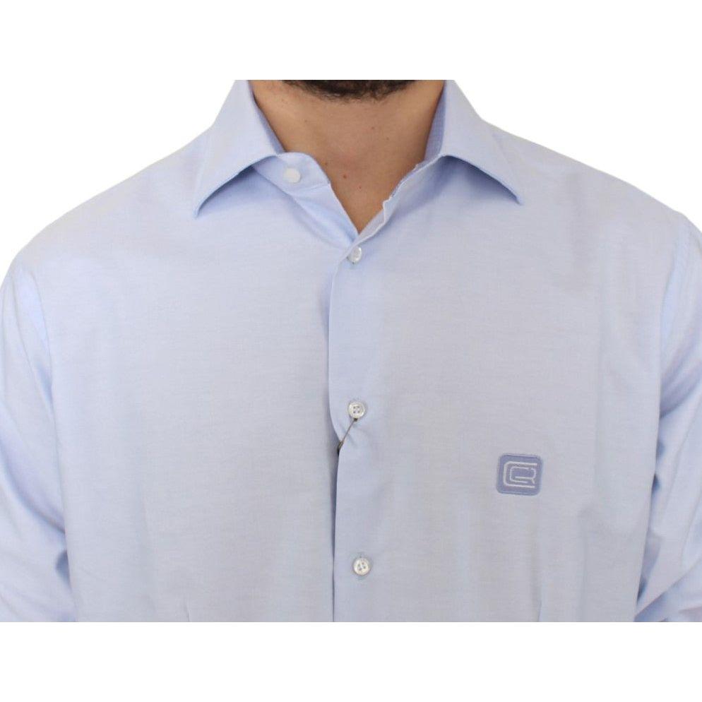 Cavalli Light blue cotton shirt SIG10098-1