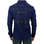Costume National Blue checkered cotton shirt SIG10357-1