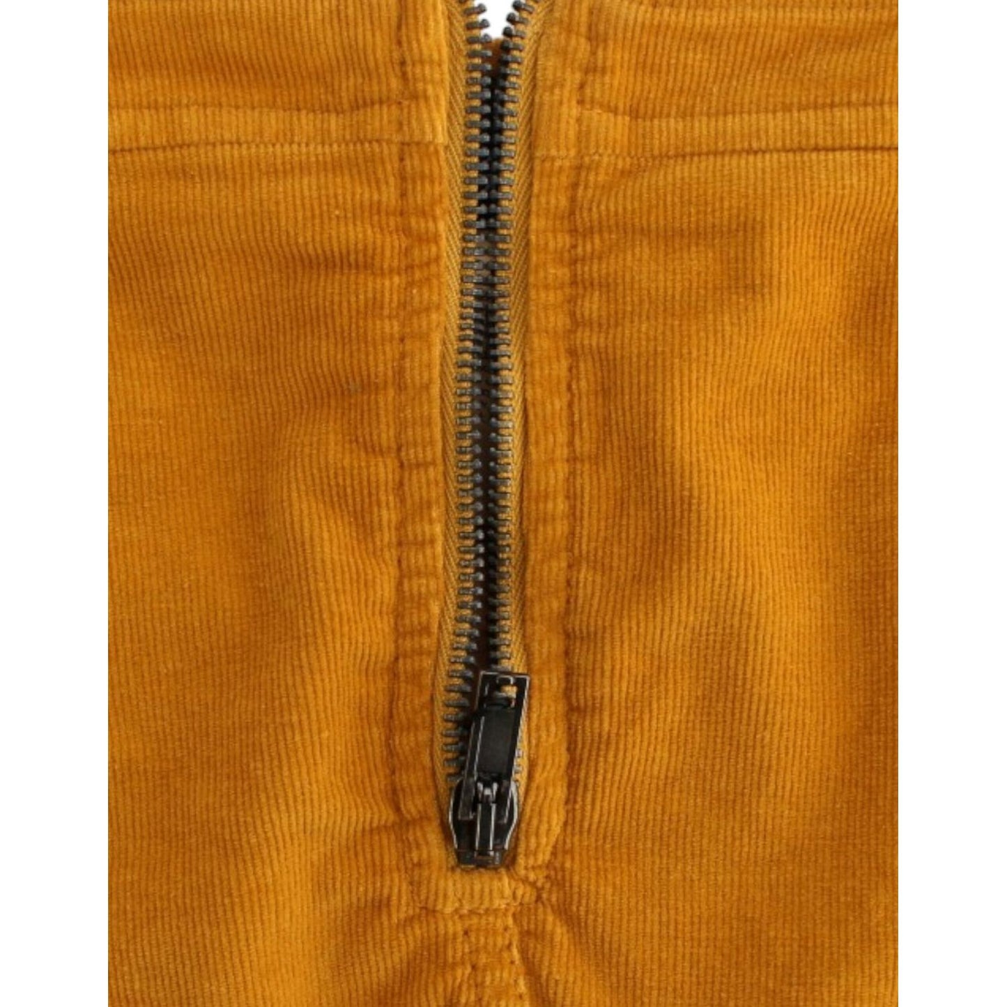 Costume National Yellow corduroy mini skirt Costume National