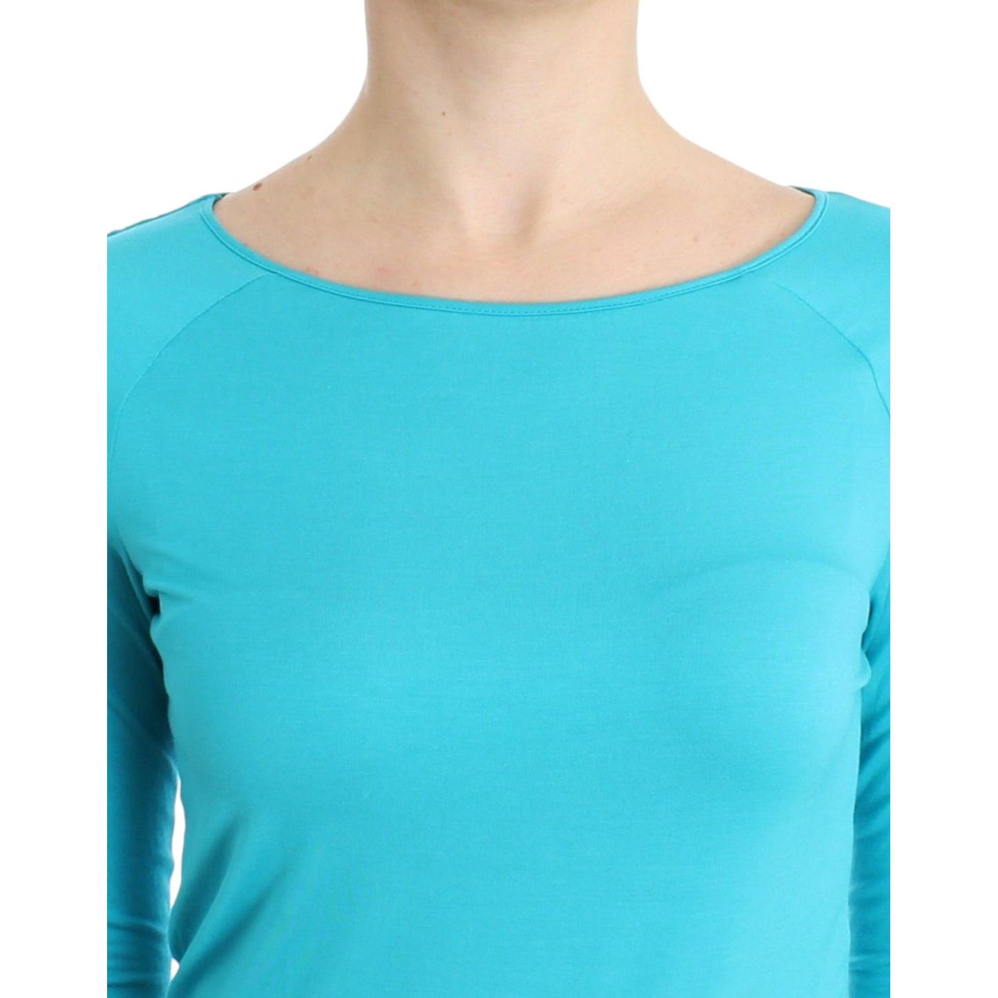 Ermanno Scervino Lingerie Blue Top Blouse Jumper Modal Solid Ermanno Scervino