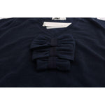 MARGHI LO' Blue 100% Lana Wool Blouse Top SIG30147-2