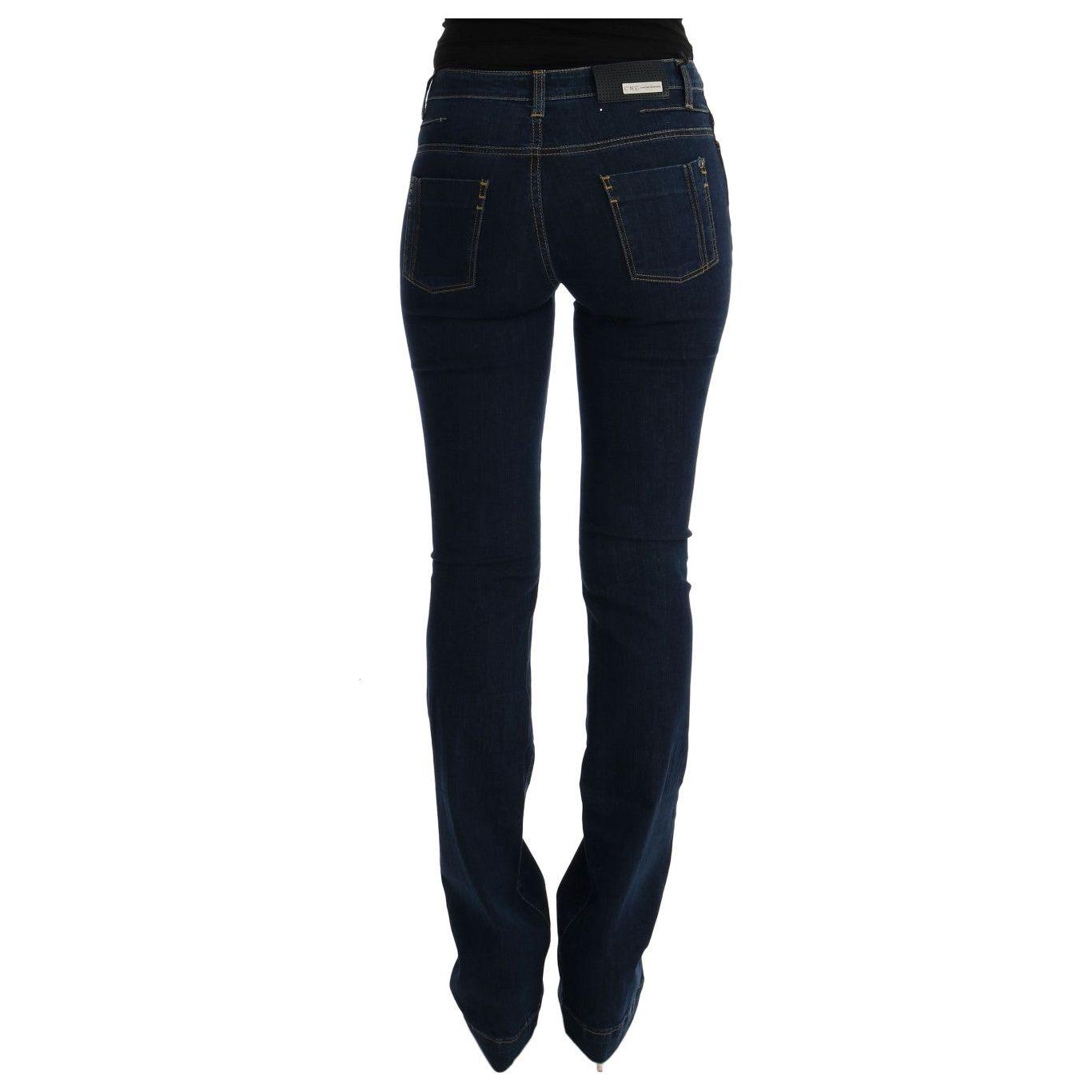 Costume National Blue Cotton Bootcut Flared Jeans SIG30109-4