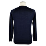 Emilio Romanelli Blue Cashmere Men Sweater EM-7603-IT50 | L
