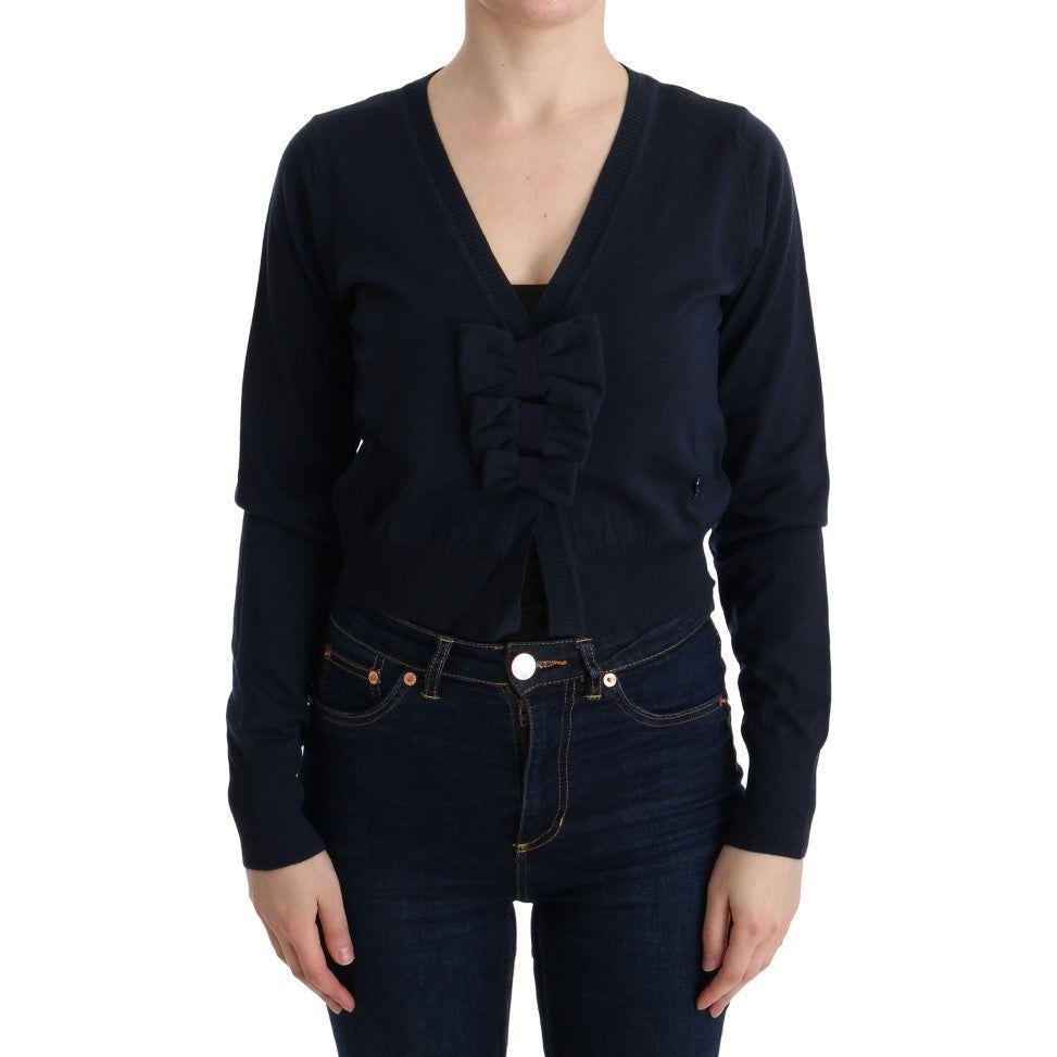 MARGHI LO' Blue Wool Blouse Sweater SIG30149-2