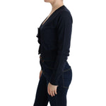 MARGHI LO' Blue Wool Blouse Sweater SIG30149-2
