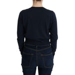 MARGHI LO' Blue Wool Blouse Sweater SIG30149-2