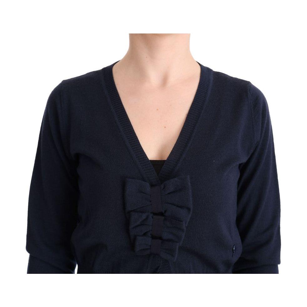MARGHI LO' Blue Wool Blouse Sweater SIG30149-2