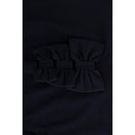 MARGHI LO' Blue Wool Long Sleeve Shift Dress TUI10025-3