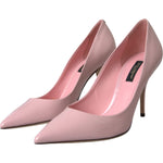 Dolce & Gabbana Light Pink Patent Leather Pumps Heels Shoes LA11136-40.5