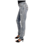Versace Jeans Blue Wash Torn Stretch Slim Fit Jeans PAN60770-5