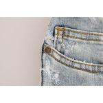 Versace Jeans Blue Wash Torn Stretch Slim Fit Jeans PAN60770-5
