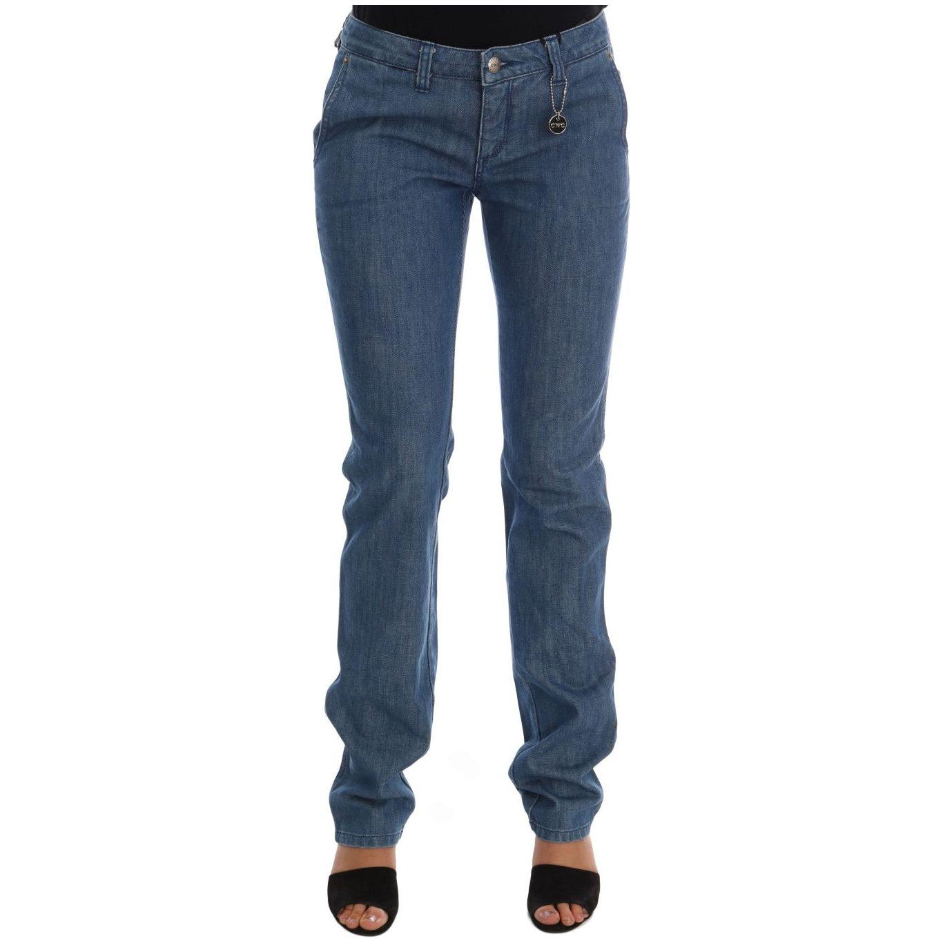 Costume National Blue Wash Cotton Slim Denim Jeans SIG30124-1