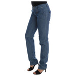 Costume National Blue Wash Cotton Slim Denim Jeans SIG30124-1