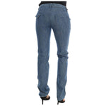 Costume National Blue Wash Cotton Slim Denim Jeans SIG30124-1