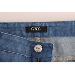 Costume National Blue Wash Cotton Boyfriend Fit Jeans SIG30128-1