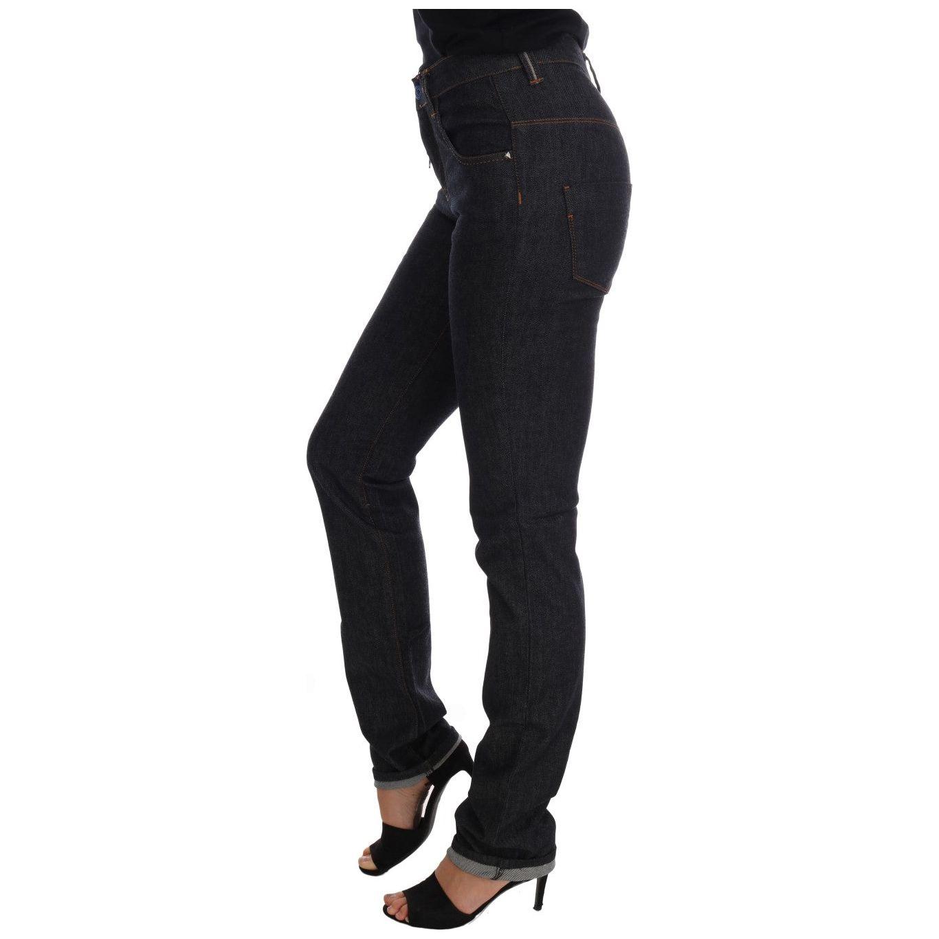 Costume National Blue Cotton Stretch Slim Fit Jeans SIG30135-1