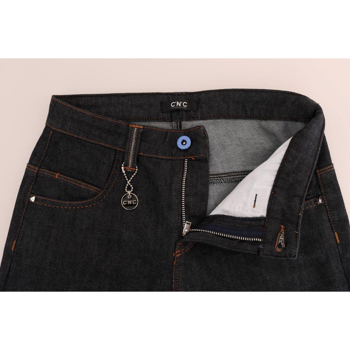 Costume National Blue Cotton Stretch Slim Fit Jeans SIG30135-1