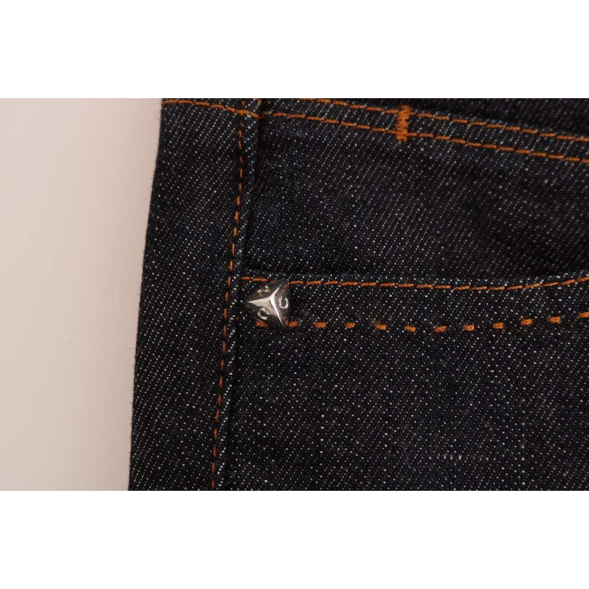 Costume National Blue Cotton Stretch Slim Fit Jeans SIG30135-1