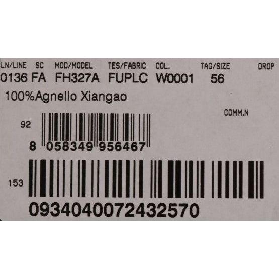 Dolce & Gabbana White Xiangao Lamb Fur Beanie Dolce & Gabbana