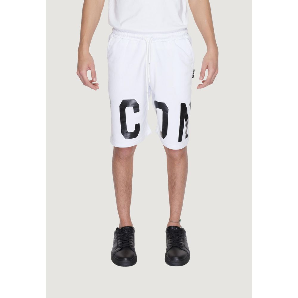 Icon White Cotton Bermuda Shorts