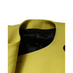 Dolce & Gabbana Lemon Yellow Wool Long Sleeves Cropped Coat Jacket JKT4186-38