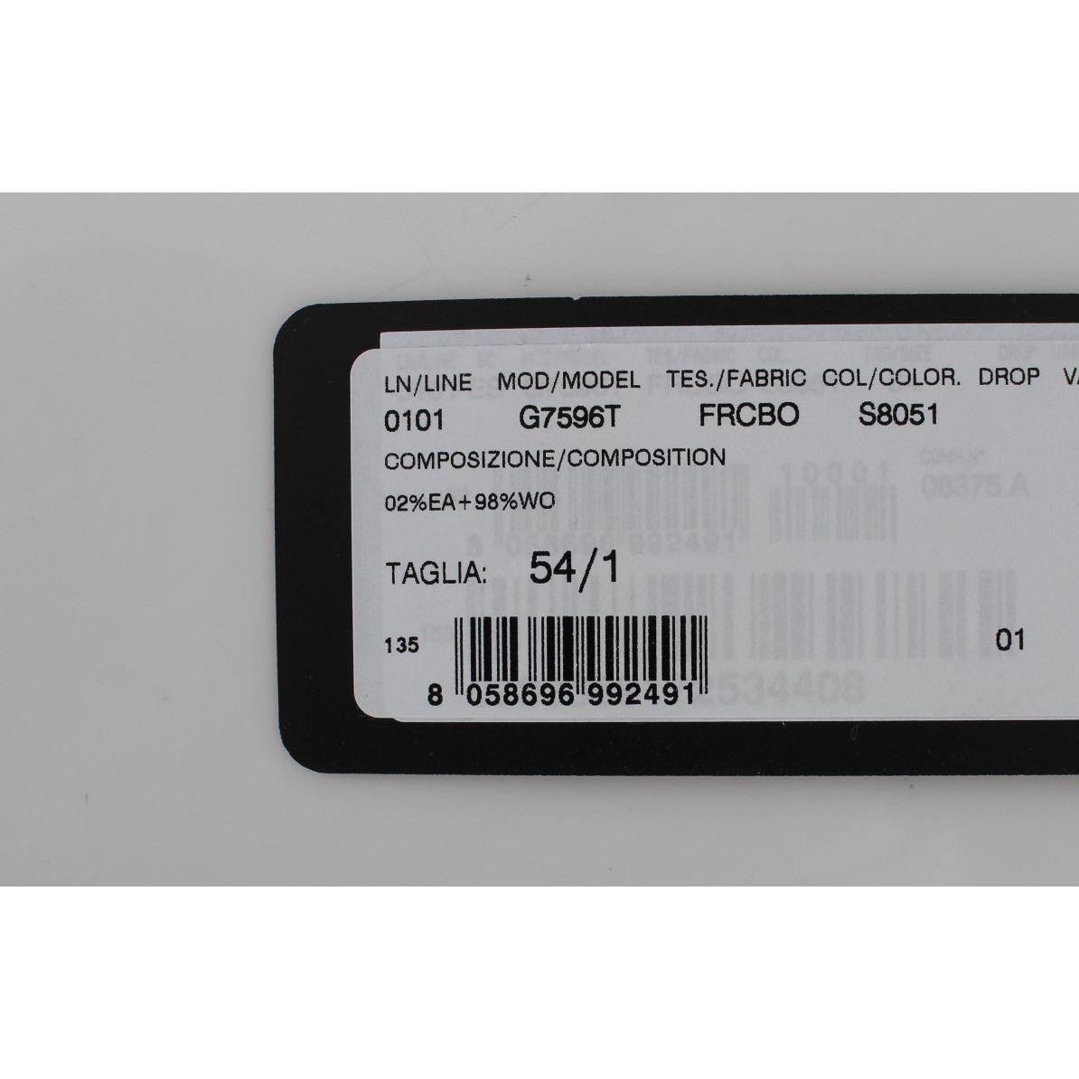 Dolce & Gabbana Gray Striped Formal Vest Dolce & Gabbana