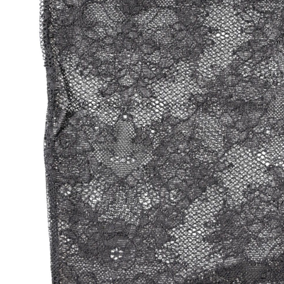 Dolce & Gabbana Black Floral Lace Cotton Stretch Stockings Socks SCS2269-M