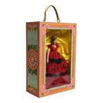 Dolce & Gabbana Red Dress Ceramic Porcelain Fashion Box Leather Sicily Dolls SMY11092