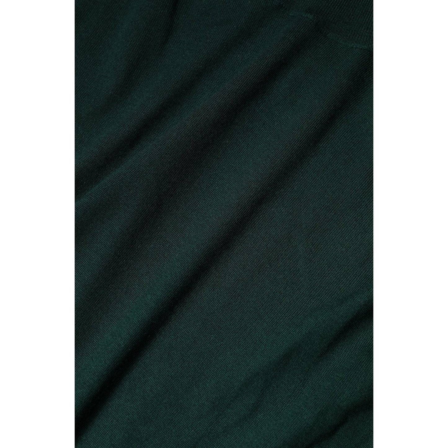 Dolce & Gabbana Green Cashmere Knitted Men Pullover Sweater
