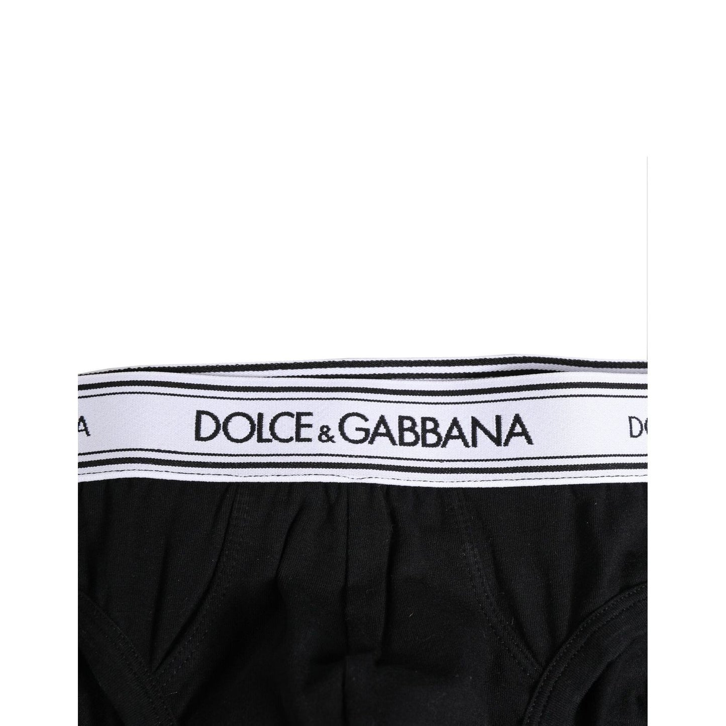 Dolce & Gabbana Black Cotton Stretch Regular Brief Underwear BIK1263-4