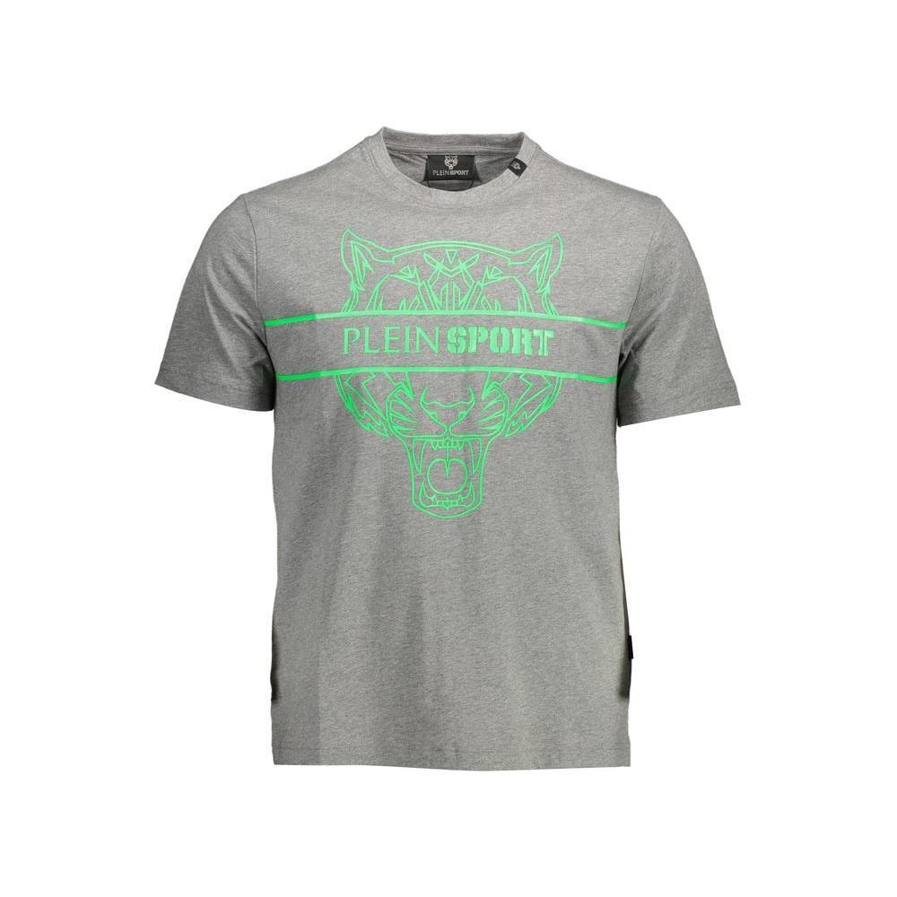 Plein Sport Brown Cotton Men T-Shirt PL-36946-XL