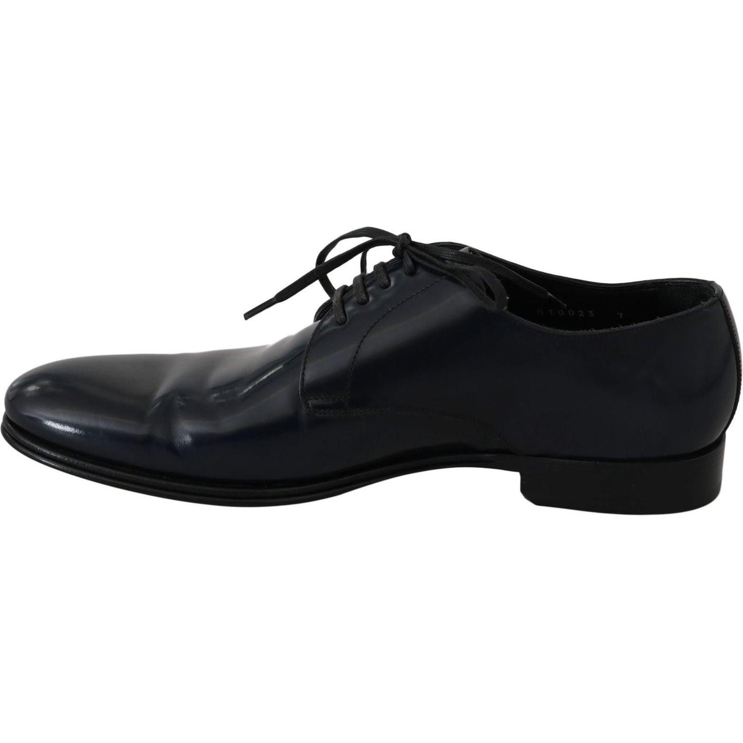 Dolce & Gabbana Blue Leather Dress Derby Formal Mens Shoes