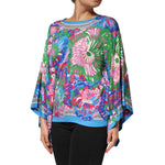 Dolce & Gabbana Multicolor Floral Printed Tunic Blouse Top TSH90591-42