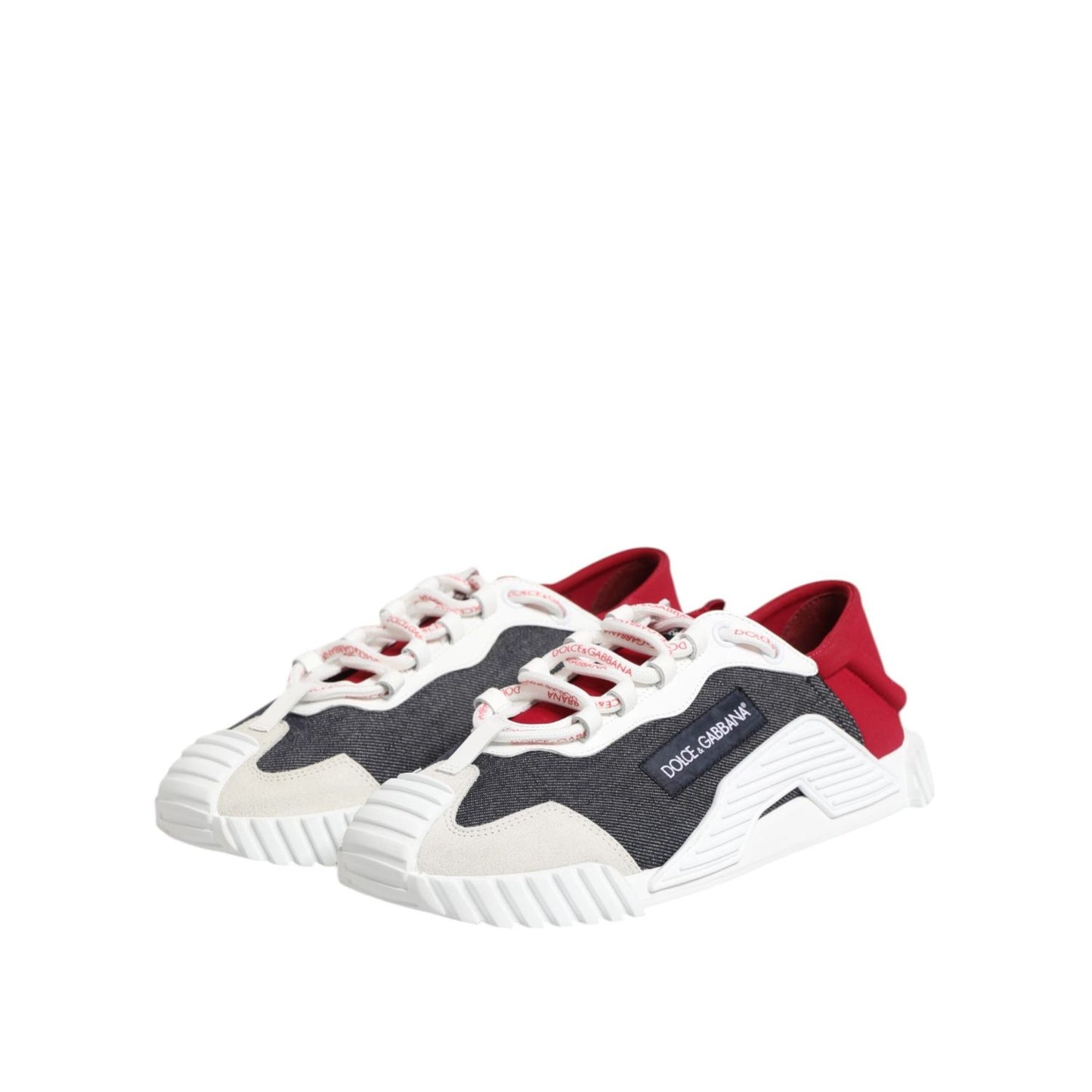 Dolce & Gabbana Multicolor Lace Up Low Top NS1 Sneaker Shoes MV7838-42
