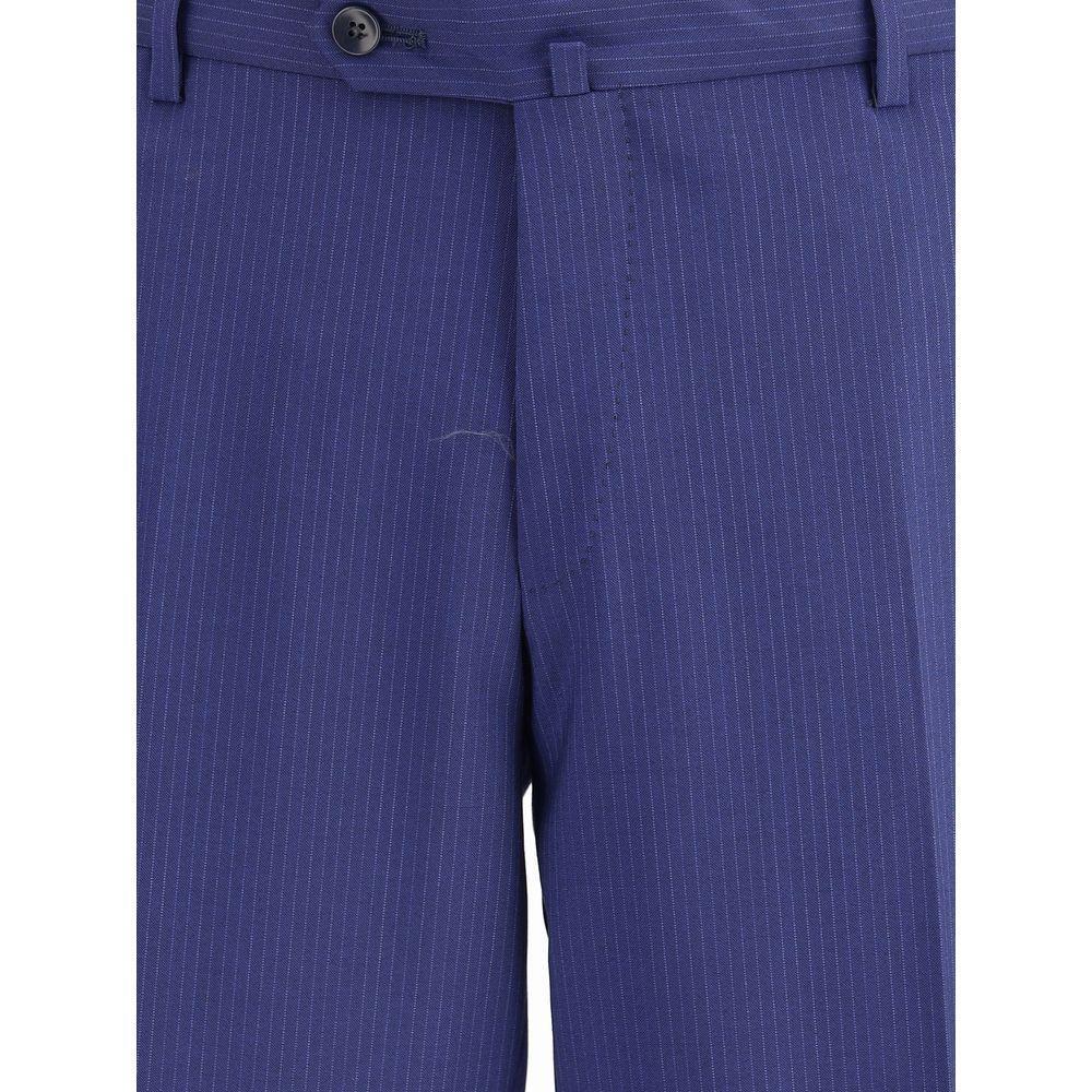 Gi Capri Striped Virgin Wool Suit GI-ROMA112605656-IT52 | XL